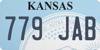 KS license plate 779JAB