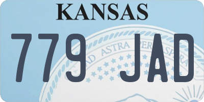 KS license plate 779JAD