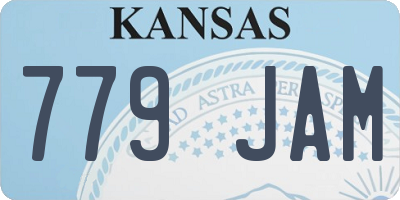 KS license plate 779JAM