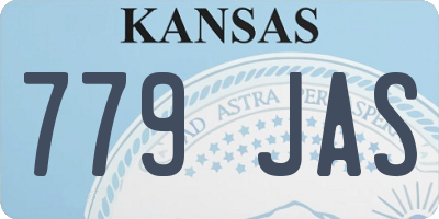 KS license plate 779JAS