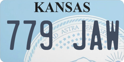 KS license plate 779JAW