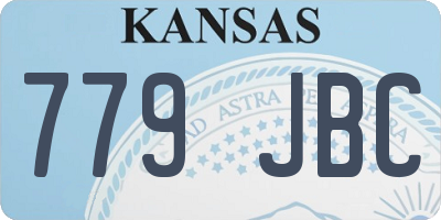 KS license plate 779JBC
