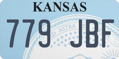KS license plate 779JBF