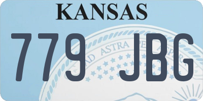 KS license plate 779JBG
