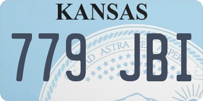 KS license plate 779JBI