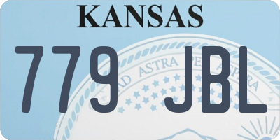 KS license plate 779JBL