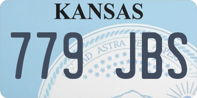 KS license plate 779JBS