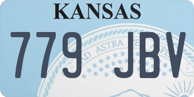 KS license plate 779JBV