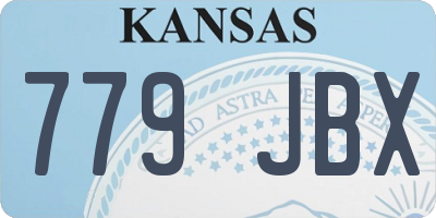 KS license plate 779JBX
