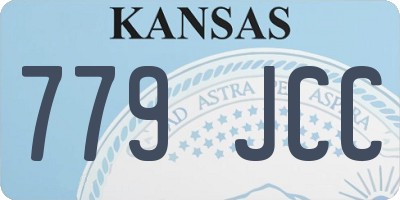 KS license plate 779JCC