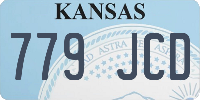 KS license plate 779JCD