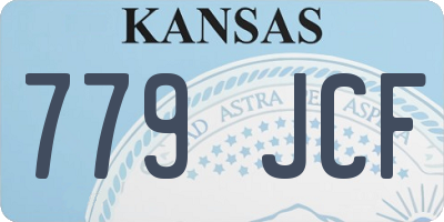 KS license plate 779JCF