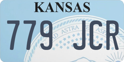 KS license plate 779JCR