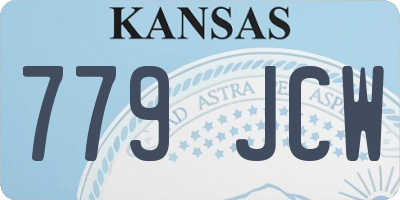 KS license plate 779JCW