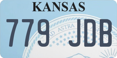 KS license plate 779JDB