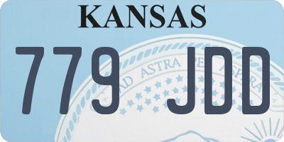 KS license plate 779JDD