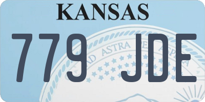 KS license plate 779JDE