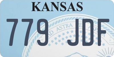 KS license plate 779JDF