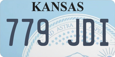KS license plate 779JDI