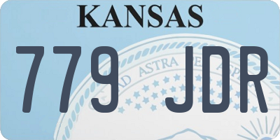 KS license plate 779JDR