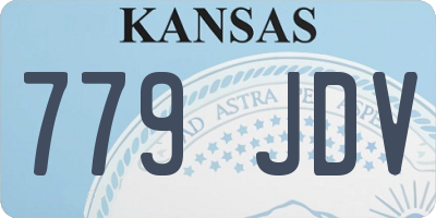 KS license plate 779JDV