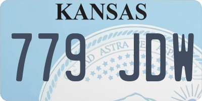 KS license plate 779JDW