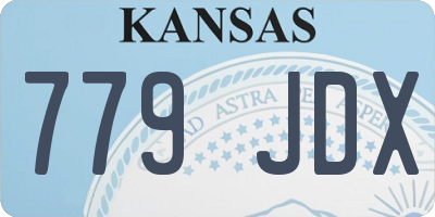 KS license plate 779JDX