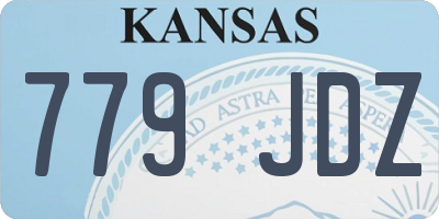 KS license plate 779JDZ