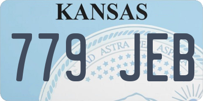KS license plate 779JEB