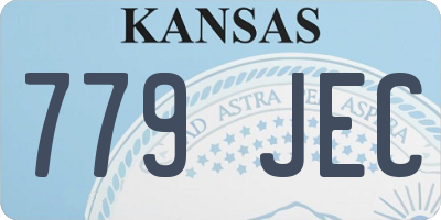 KS license plate 779JEC
