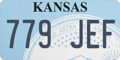 KS license plate 779JEF