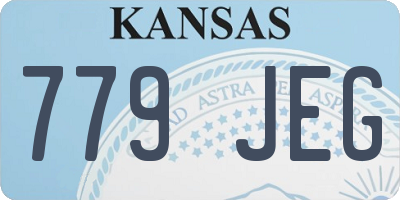 KS license plate 779JEG