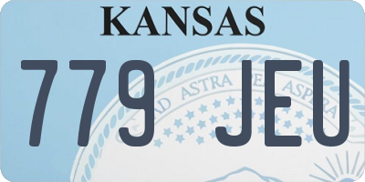 KS license plate 779JEU