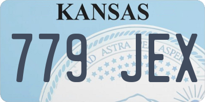 KS license plate 779JEX