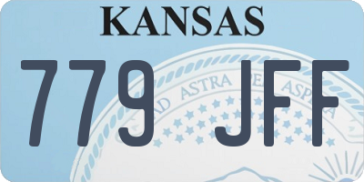 KS license plate 779JFF