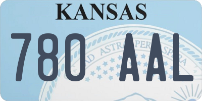 KS license plate 780AAL