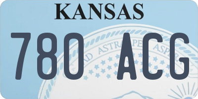KS license plate 780ACG