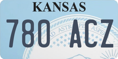 KS license plate 780ACZ