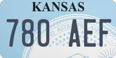 KS license plate 780AEF