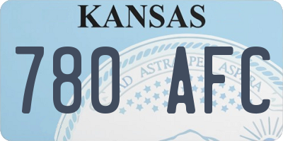 KS license plate 780AFC