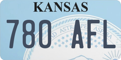 KS license plate 780AFL