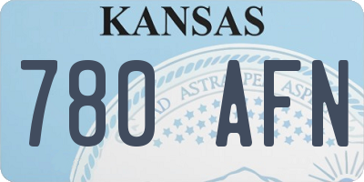 KS license plate 780AFN
