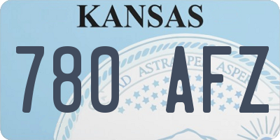 KS license plate 780AFZ