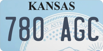 KS license plate 780AGC