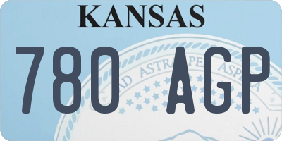 KS license plate 780AGP