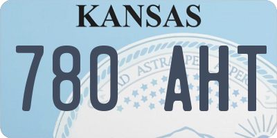 KS license plate 780AHT