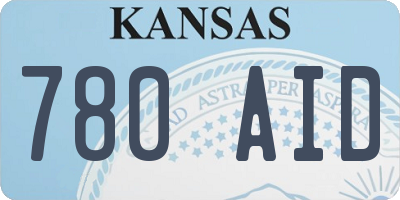 KS license plate 780AID