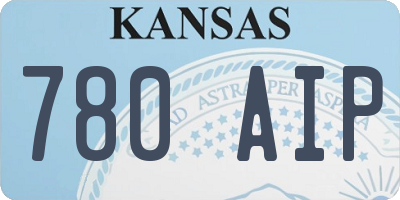 KS license plate 780AIP