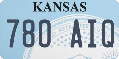 KS license plate 780AIQ