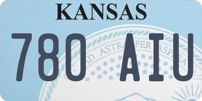 KS license plate 780AIU